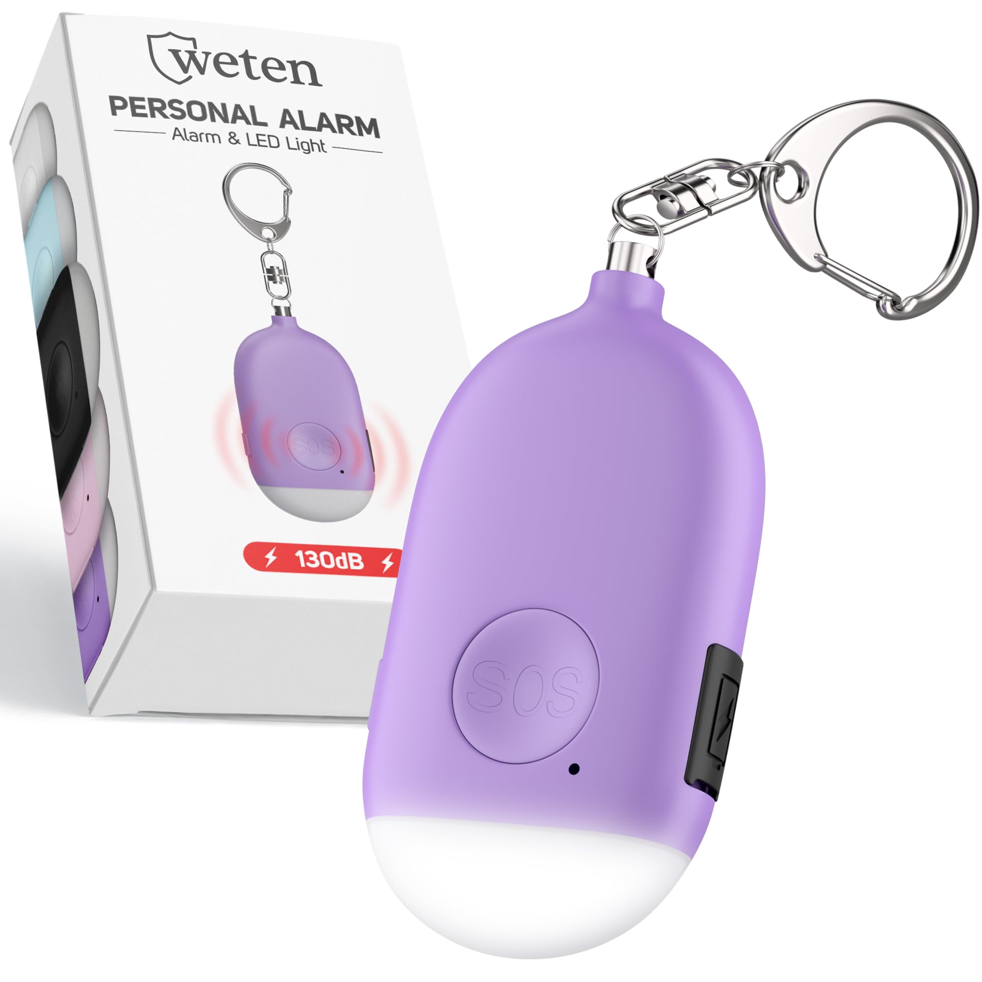 Amazon.com: Weten Rechargeable Personal Alarm Keychain - 130dB